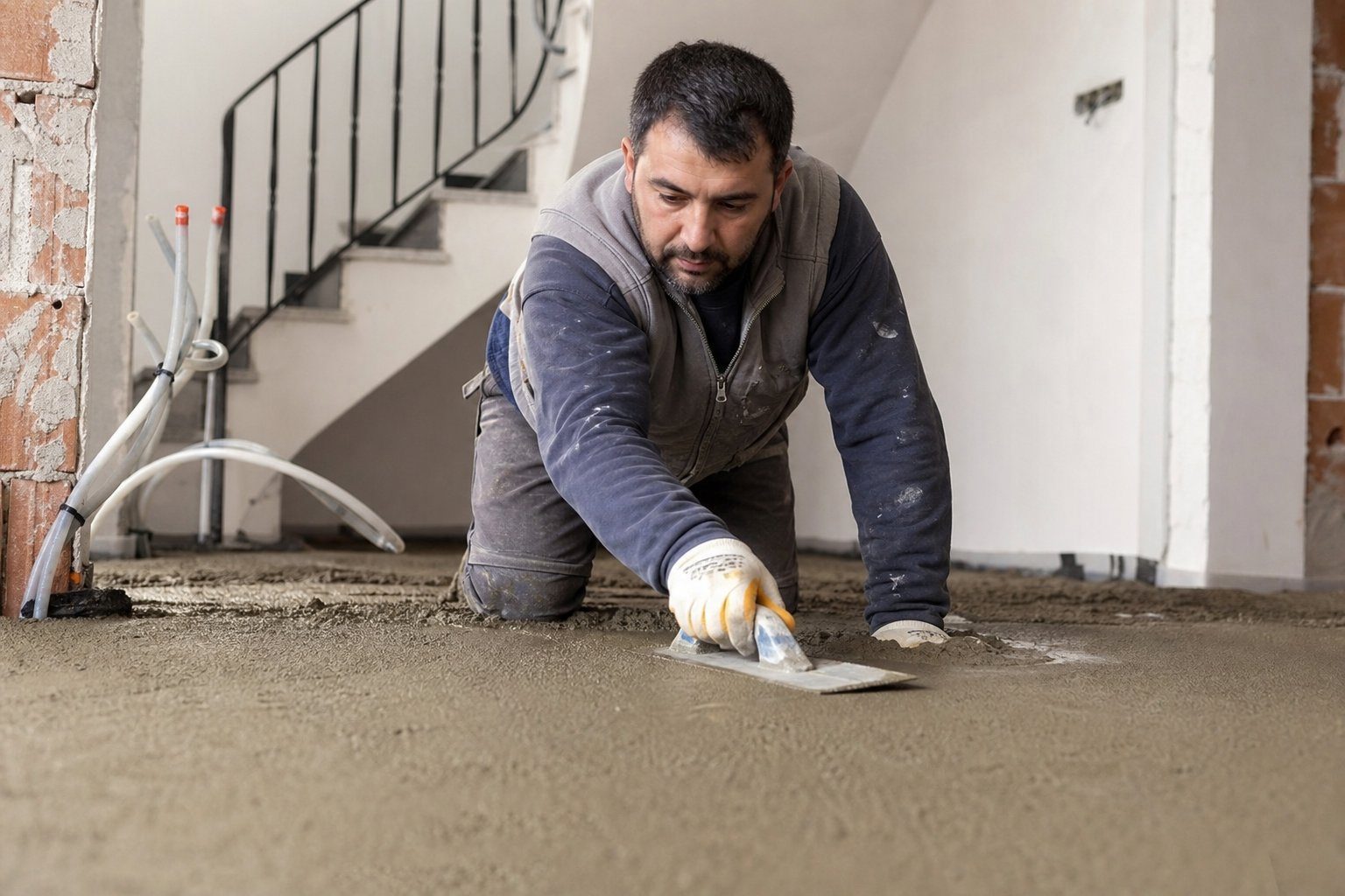 Şap Tamiri Serim, Mastar ve Detay İşçiliği